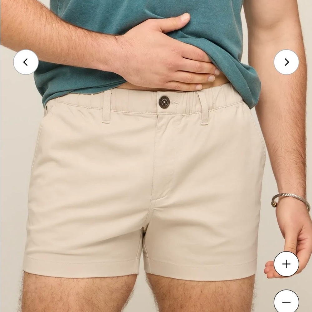 chubbies Khaki Flat-Front Casual Shorts